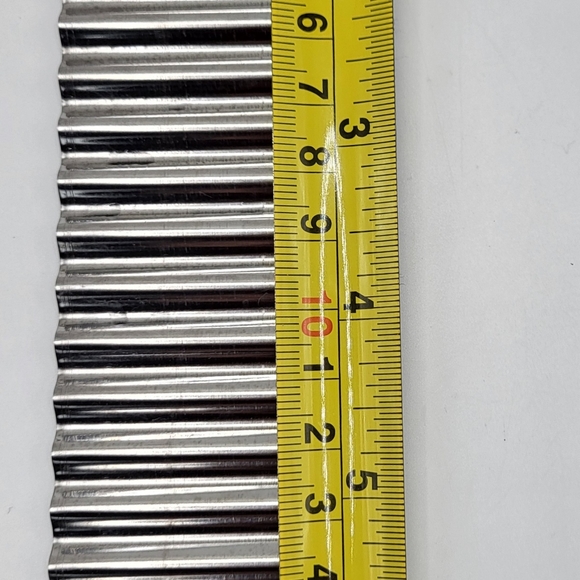 Pampered Chef Crinkle Cutter Garnish Stainless Steel Cheese Potatoes Veg 7.5" - Picture 3 of 5